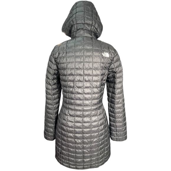 The North Face Women ThermoBall™ Eco Hooded Long Jacket Size Small Black Quilted - Picture 2 of 13